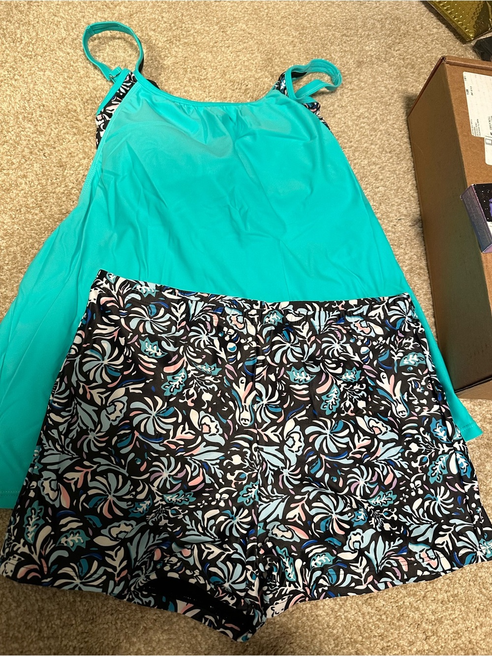 Younique Teal Swim Top